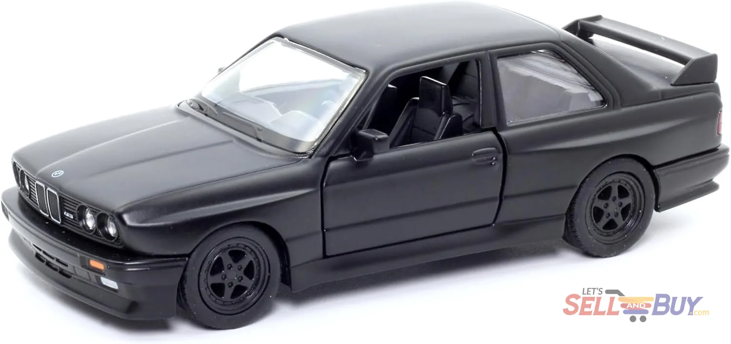 مجسم BMW M3 E30 أسود مطفي 1:36 موديل 1986-1991
